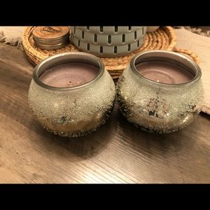 Beautiful Mercury Glass Candles